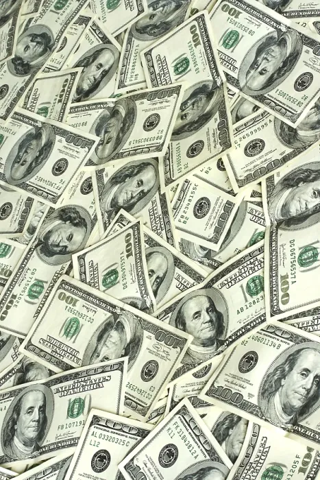 Gerahmter Druck : Hintergrund der 100-Dollar-Scheine. Gerahmter Druck : Hintergrund der 100-Dollar-Scheine.