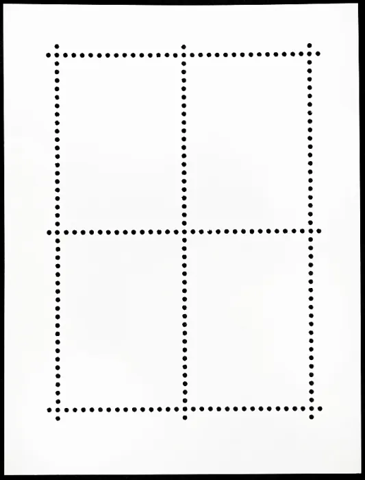Gerahmter Druck : Hintergrund von der Rückseite einer vierer Postwertzeichenbogen. Gerahmter Druck : Hintergrund von der Rückseite einer vierer Postwertzeichenbogen.