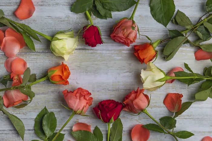 Gerahmter Druck : Hintergrund, Valentinstag.