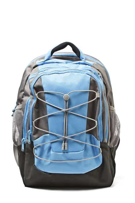Gerahmter Druck : Rucksack isoliert auf weißem Hintergrund.