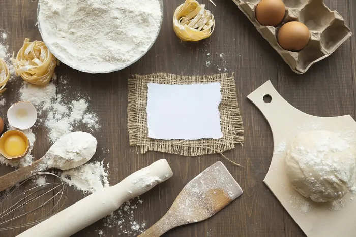 Gerahmter Druck : Backen kulinarische Zusammenstellung. Blick von oben. Gerahmter Druck : Backen kulinarische Zusammenstellung. Blick von oben.