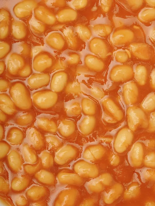 Gerahmter Druck : Baked Beans Gerahmter Druck : Baked Beans