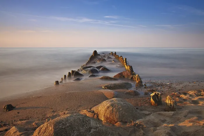 Gerahmter Druck : Am Ostseestrand. Gerahmter Druck : Am Ostseestrand.