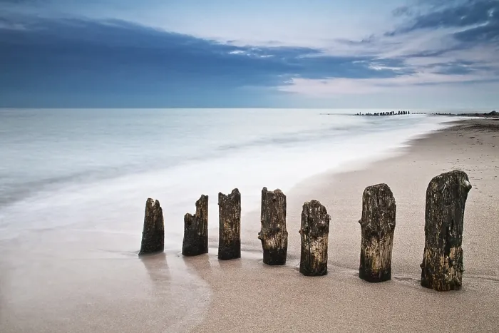 Gerahmter Druck : Am Ostseestrand. Gerahmter Druck : Am Ostseestrand.