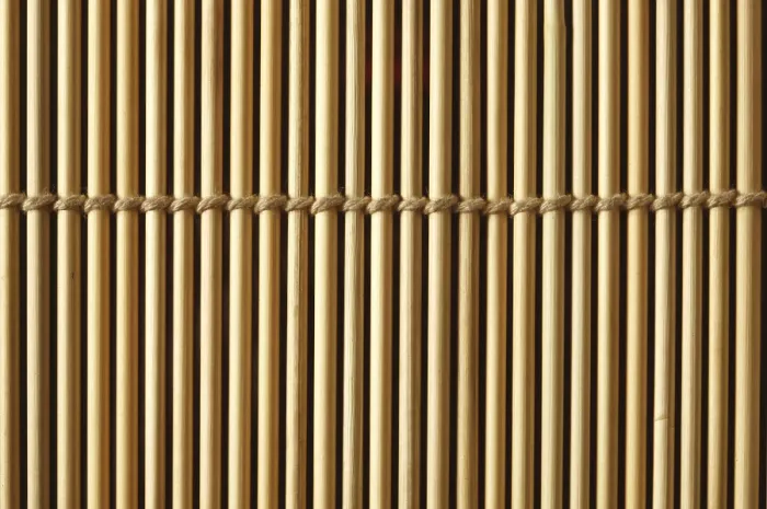 Gerahmter Druck : Bambus-Mat-Nahansicht-Textur Gerahmter Druck : Bambus-Mat-Nahansicht-Textur