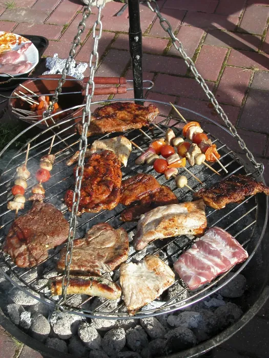 Gerahmter Druck : Barbeque Gerahmter Druck : Barbeque