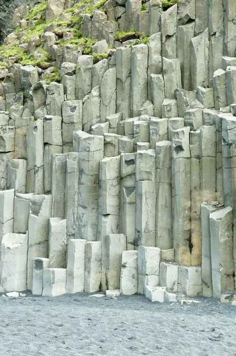 Gerahmter Druck : Basalt-Säulen, Höhle Halsanefshellir Gerahmter Druck : Basalt-Säulen, Höhle Halsanefshellir