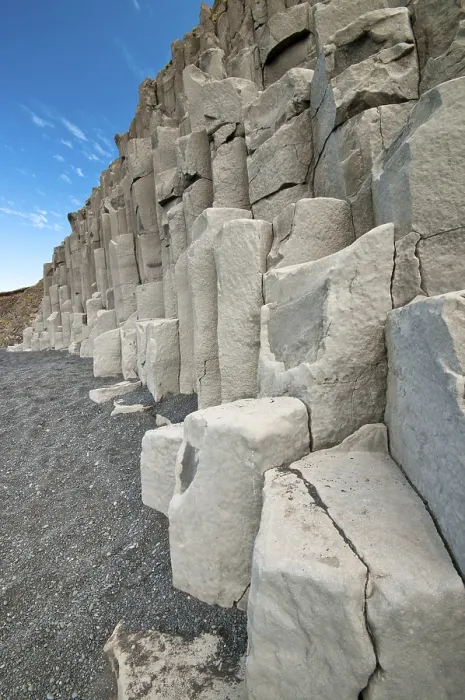 Gerahmter Druck : Basalt-Säulen, Höhle Halsanefshellir Gerahmter Druck : Basalt-Säulen, Höhle Halsanefshellir