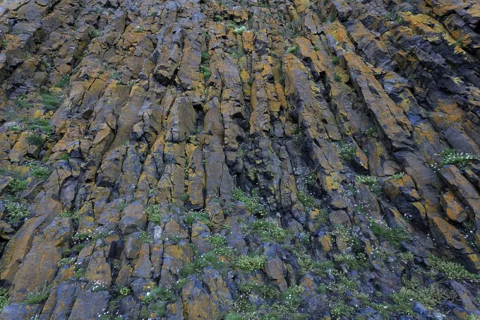 Gerahmter Druck : Basalt-Säulen in Stykkishólmur. Gerahmter Druck : Basalt-Säulen in Stykkishólmur.