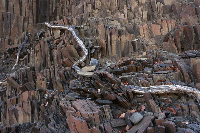 Gerahmter Druck : Baslat-Säulen bei Twyfelfontein Gerahmter Druck : Baslat-Säulen bei Twyfelfontein