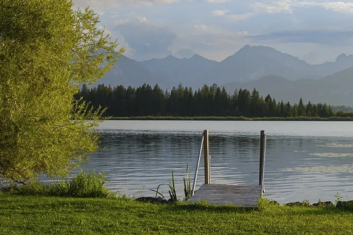 Gerahmter Druck : Badekai im Hopfensee Gerahmter Druck : Badekai im Hopfensee