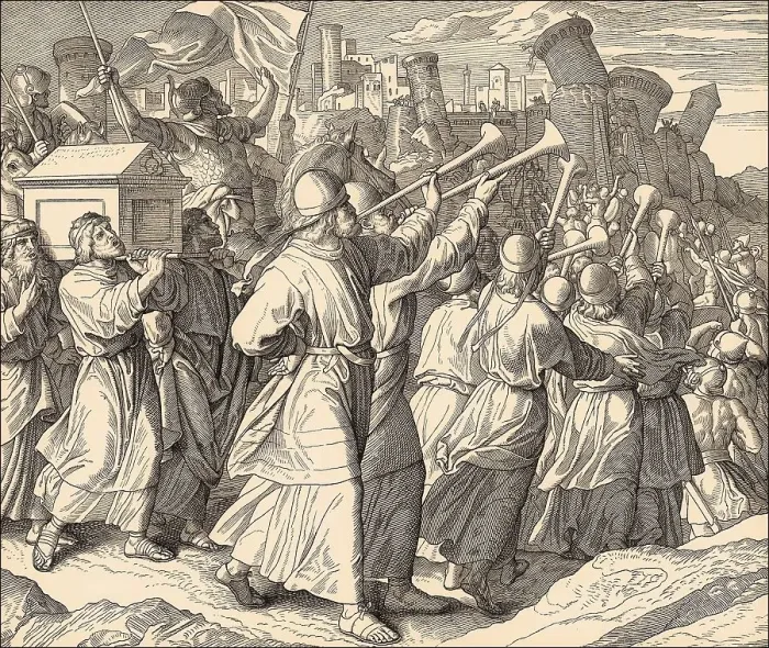 Gerahmter Druck : Battel von Jeriko im Alten Testament Gerahmter Druck : Battel von Jeriko im Alten Testament