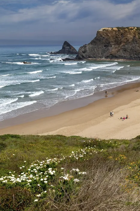Gerahmter Druck : Strand am Atlantischen Ozean bei Praia de Odeceixe Gerahmter Druck : Strand am Atlantischen Ozean bei Praia de Odeceixe