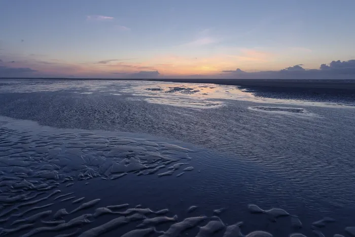 Gerahmter Druck : Strand am Abend nach Sonnenuntergang. Gerahmter Druck : Strand am Abend nach Sonnenuntergang.