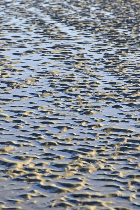 Gerahmter Druck : Strand bei Niedrigwasser mit Wellenmuster. Gerahmter Druck : Strand bei Niedrigwasser mit Wellenmuster.