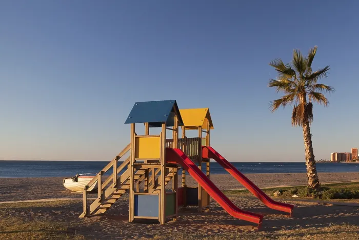 Gerahmter Druck : Auf der leeren Strand in Málaga in Spanien. Gerahmter Druck : Auf der leeren Strand in Málaga in Spanien.