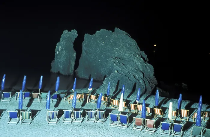Gerahmter Druck : Strand bei Nacht Gerahmter Druck : Strand bei Nacht