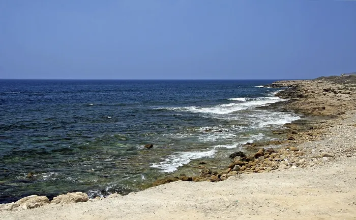 Gerahmter Druck : Strand, Paphos, Zypern Gerahmter Druck : Strand, Paphos, Zypern