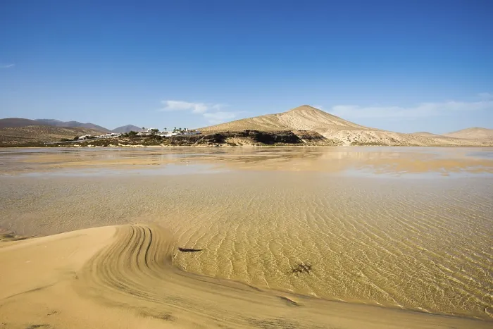 Gerahmter Druck : Strand Risco del Paso, Playa de Sotavento Gerahmter Druck : Strand Risco del Paso, Playa de Sotavento