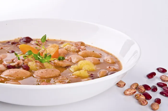 Gerahmter Druck : Bohnensuppe Gerahmter Druck : Bohnensuppe