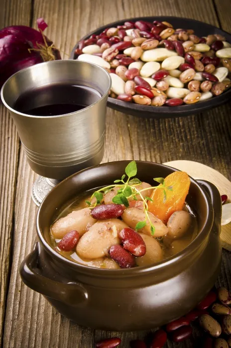 Gerahmter Druck : Bohnensuppe Gerahmter Druck : Bohnensuppe
