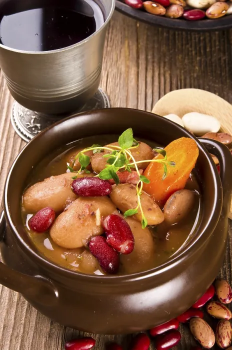Gerahmter Druck : Bohnensuppe Gerahmter Druck : Bohnensuppe
