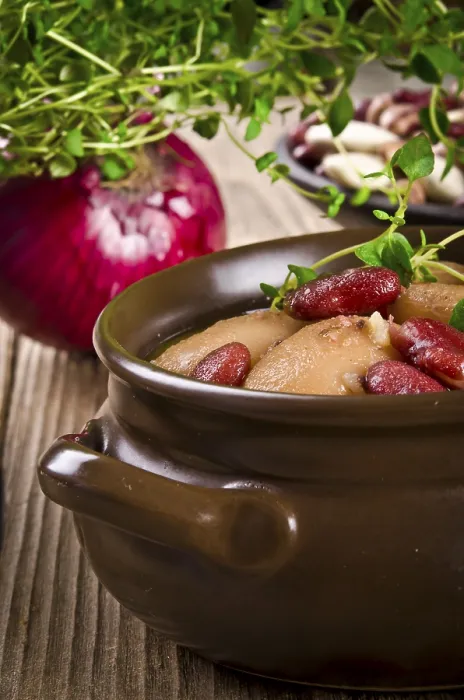 Gerahmter Druck : Bohnen-Suppe Gerahmter Druck : Bohnen-Suppe