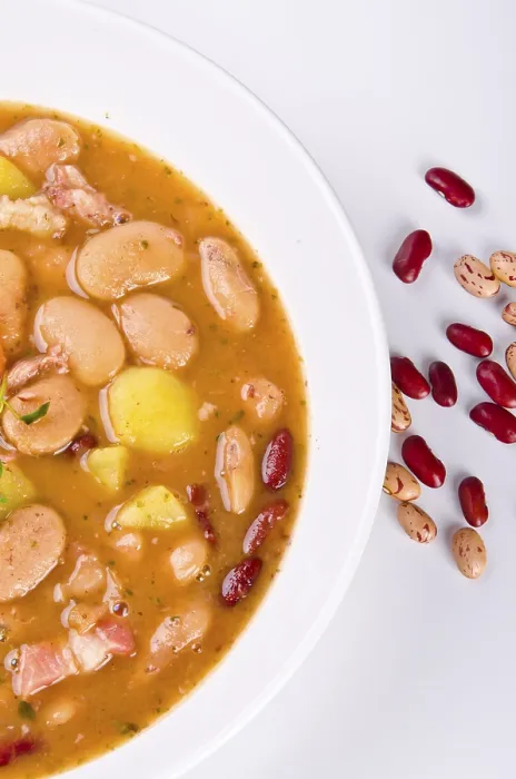 Gerahmter Druck : Bohnensuppe Gerahmter Druck : Bohnensuppe