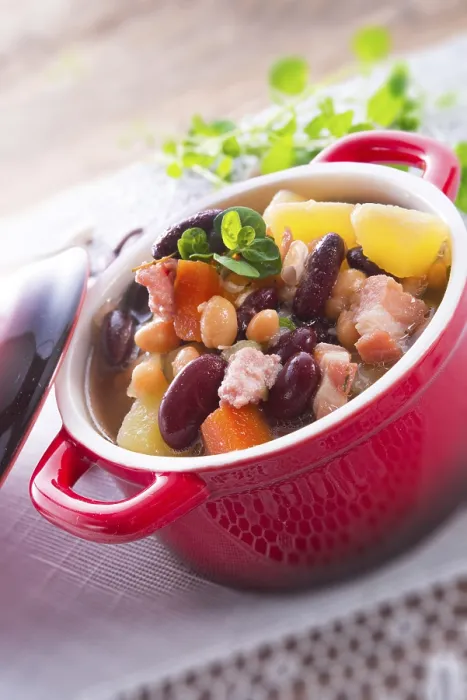Gerahmter Druck : Bohnensuppe Gerahmter Druck : Bohnensuppe