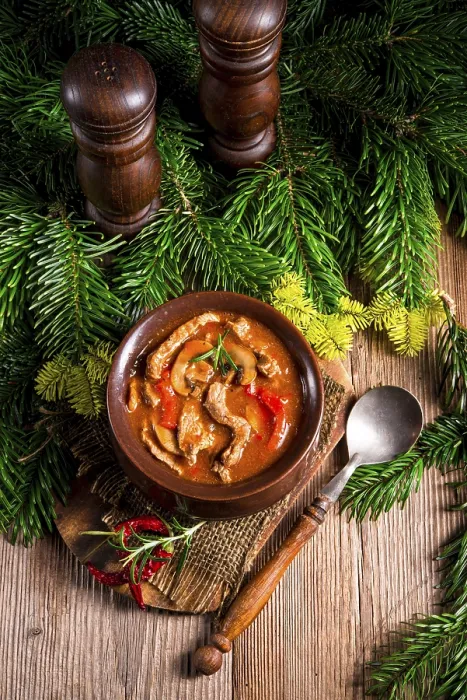 Gerahmter Druck : Rinderstroganoff