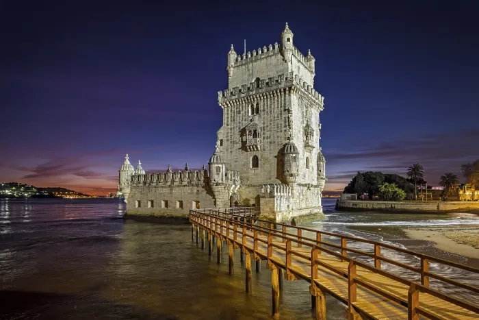 Gerahmter Druck : Belem-Turm oder Turm von St. Vincent