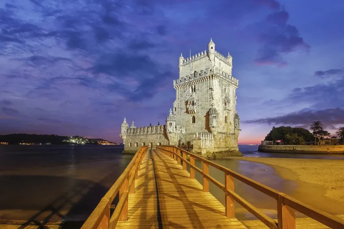 Gerahmter Druck : Belem-Turm oder Turm von St. Vincent