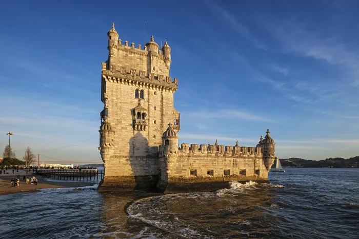 Gerahmter Druck : Belem-Turm oder Turm von St. Vincent