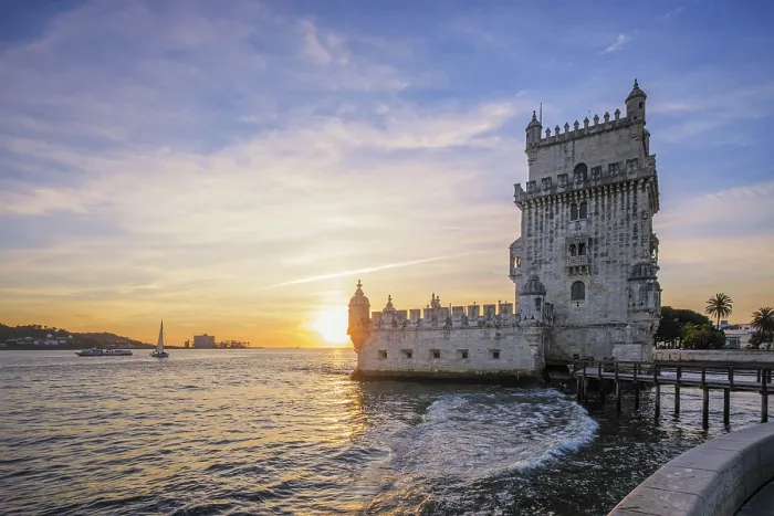 Gerahmter Druck : Belem-Turm oder Turm von St. Vincent