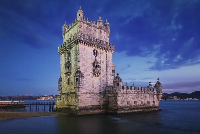 Gerahmter Druck : Belem-Turm oder Turm von St. Vincent
