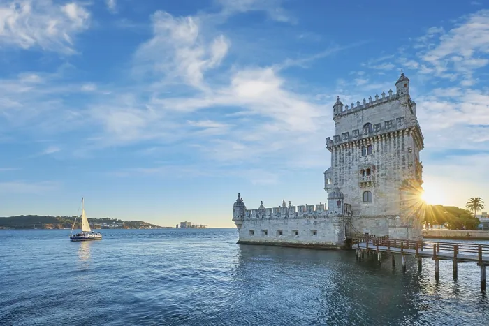 Gerahmter Druck : Belem-Turm oder Turm von St. Vincent
