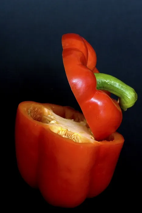 Gerahmter Druck : Gelber Paprika Gerahmter Druck : Gelber Paprika
