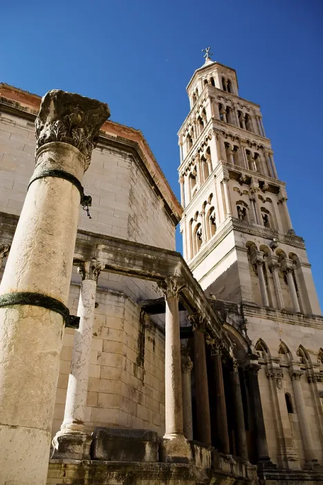 Gerahmter Druck : Turm der Kathedrale von Split oder St.-Domingo-Kathedrale Gerahmter Druck : Turm der Kathedrale von Split oder St.-Domingo-Kathedrale