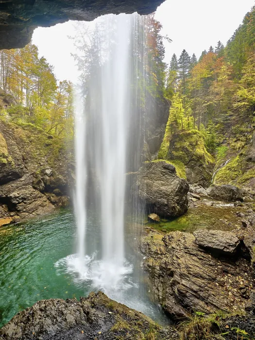 Gerahmter Druck : Berglistuber-Wasserfall, Linthal Gerahmter Druck : Berglistuber-Wasserfall, Linthal