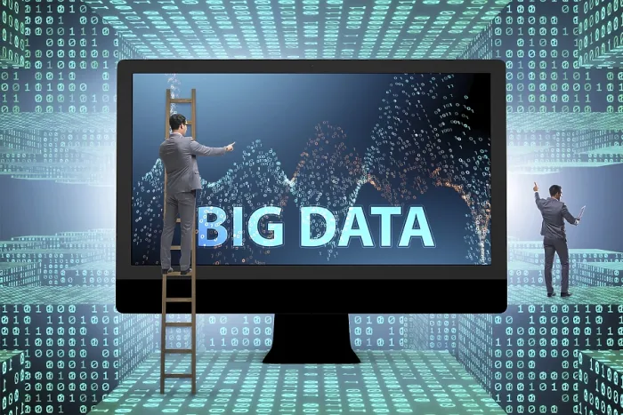 Gerahmter Druck : Big-Data-Konzept mit Datenbergungsanalyst Gerahmter Druck : Big-Data-Konzept mit Datenbergungsanalyst