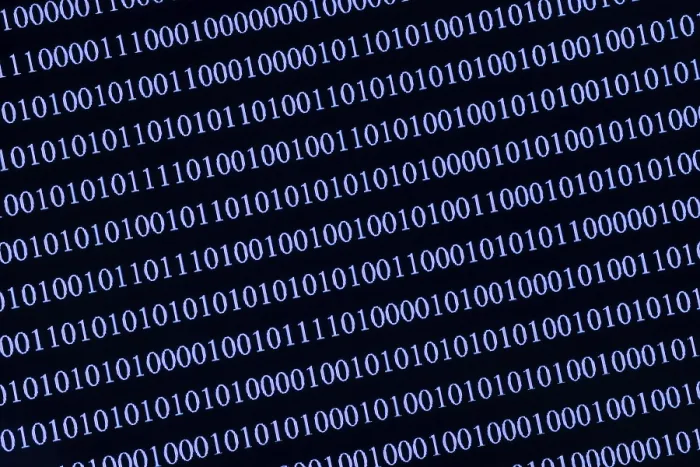 Gerahmter Druck : Binärcode Gerahmter Druck : Binärcode