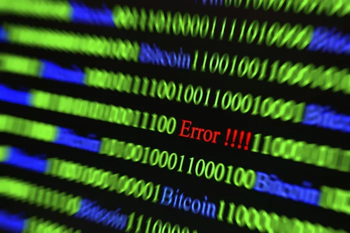 Gerahmter Druck : Binärcode mit Fehlerzeichenkette Gerahmter Druck : Binärcode mit Fehlerzeichenkette