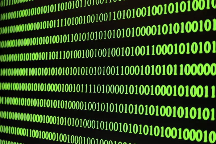 Gerahmter Druck : Binärcode, grüne Zahlen auf schwarzem Hintergrund. Gerahmter Druck : Binärcode, grüne Zahlen auf schwarzem Hintergrund.