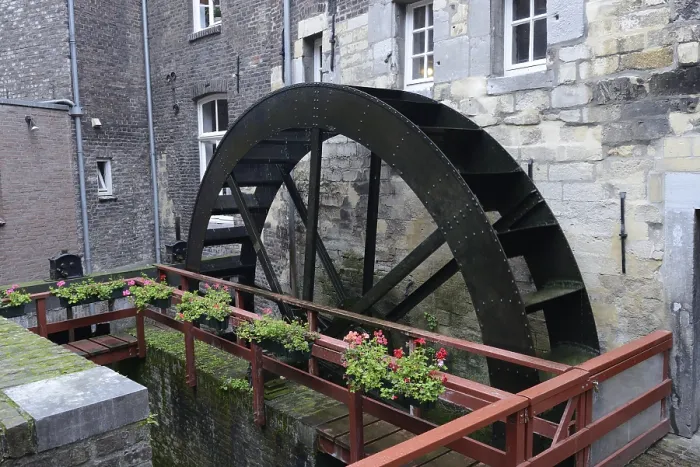 Gerahmter Druck : Bischöfsmühle-Wasserrad Gerahmter Druck : Bischöfsmühle-Wasserrad