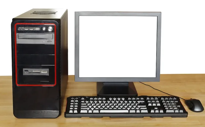 Gerahmter Druck : Schwarzer Computer, Display mit ausgeschnittenem Bildschirm. Gerahmter Druck : Schwarzer Computer, Display mit ausgeschnittenem Bildschirm.