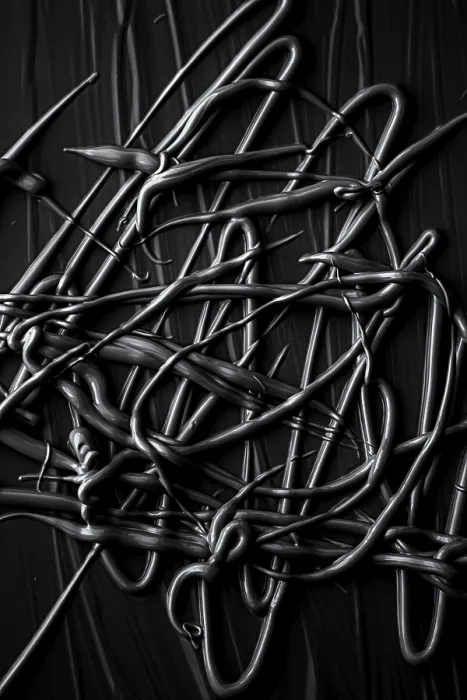 Gerahmter Druck : Schwarze Cremetextur-Hintergrund Gerahmter Druck : Schwarze Cremetextur-Hintergrund