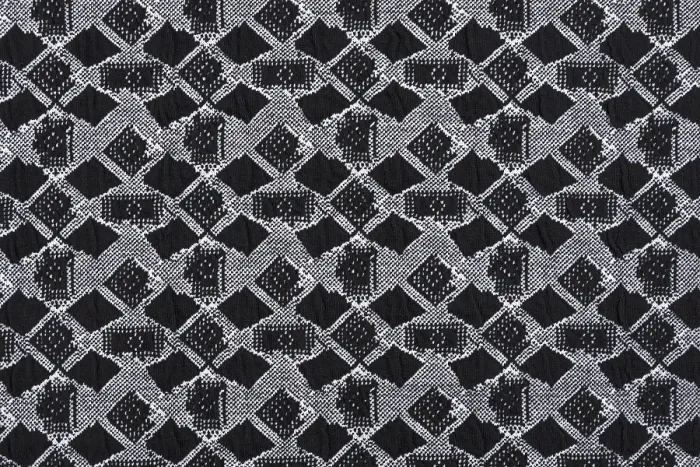 Gerahmter Druck : Schwarzes Material mit abstraktem Muster. Gerahmter Druck : Schwarzes Material mit abstraktem Muster.