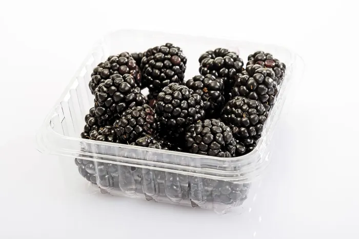 Gerahmter Druck : Beeren in einem Kunststoffbehälter Gerahmter Druck : Beeren in einem Kunststoffbehälter