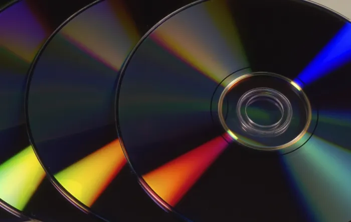 Gerahmter Druck : Leere DVDs / CDs Gerahmter Druck : Leere DVDs / CDs