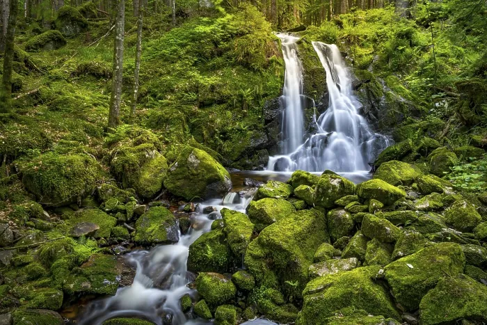 Gerahmter Druck : Der Blasiwalder Wasserfall Gerahmter Druck : Der Blasiwalder Wasserfall
